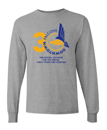 The Downtown School - Youth/Adult Long Sleeve Tshirt