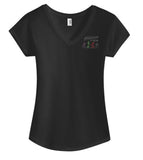 Footloose in Tellico Ladies Tri-Blend V-Neck T-Shirt