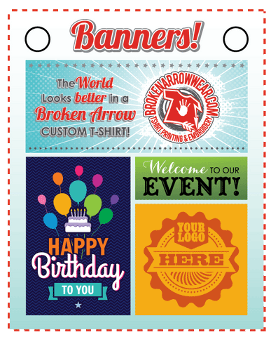 Banner Sample Broken Arrow Events Parties Customized