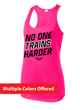 North Liberty NLXF No One Trains - Ladies Moisture Wicking Racerback Tank