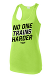North Liberty NLXF No One Trains - Ladies Moisture Wicking Racerback Tank