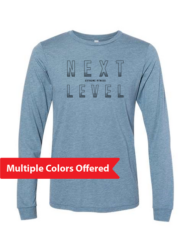North Liberty NLXF Faded Lines - Unisex Triblend Long Sleeve T-Shirt