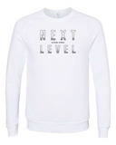 North Liberty NLXF Faded Lines - Unisex Eco Fleece Crewneck