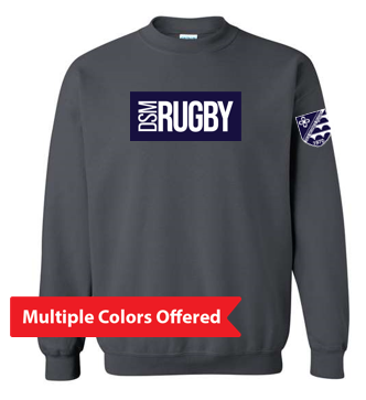 Des Moines Rugby - Unisex Crewneck Sweatshirt (Rectangle)