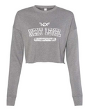 North Liberty NLXF Distressed - Ladies Crop Crewneck Fleece