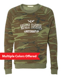 North Liberty NLXF Distressed - Unisex Eco Fleece Crewneck
