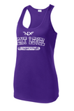 North Liberty NLXF Distressed - Ladies Moisture Wicking Racerback Tank