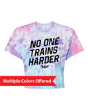 North Liberty NLXF No One Trains - Ladies Tie-Dyed Crop T-Shirt