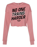 North Liberty NLXF No One Trains - Ladies Crop Crewneck Fleece