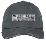 FDA - 100% Cotton Twill Distressed Cap
