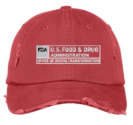 FDA - 100% Cotton Twill Distressed Cap