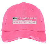 FDA - 100% Cotton Twill Distressed Cap