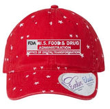 FDA - Women's Fashion Print Cap with Ponytail Opening