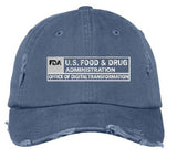 FDA - 100% Cotton Twill Distressed Cap