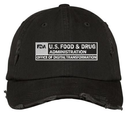 FDA - 100% Cotton Twill Distressed Cap