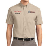 SCCA Mens Short Sleeve Button Down Shirt