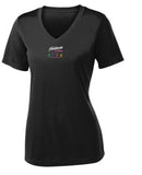 Footloose in Tellico Ladies V-Neck PosiCharge Competitor Tee