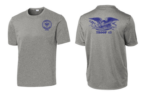Troop 43 - Youth/Adult Polyester TShirt (Eagle)