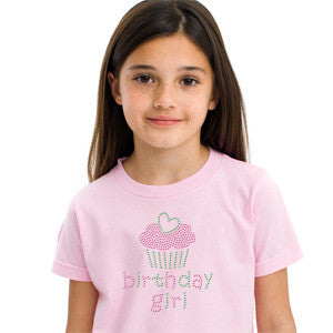 Birthday Girl Kids Rhinestone T-Shirt Broken Arrow