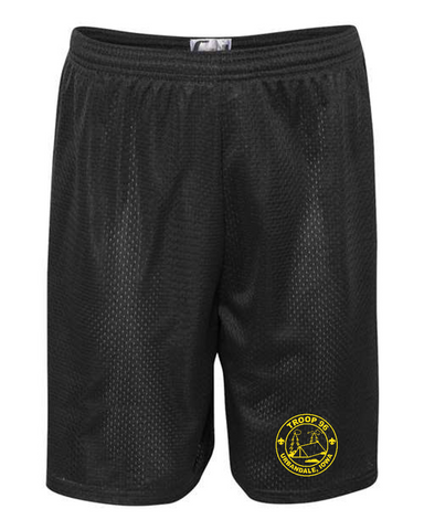 Troop 96 - 100% Polyester Mesh Short with Embroidered Logo (Youth & Adult)