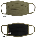 2-Ply Cotton Pleated Jersey Mavrick Comfort USA- Made Face Mask