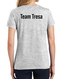 Team Tresa - Ladies V-Neck Short Sleeve T-Shirt