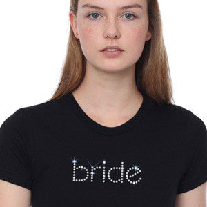 Rhinestone Bride T-Shirt Broken Arrow Wedding Tee