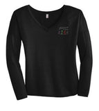 Footloose in Tellico Vneck Long Sleeve Tee