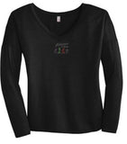 Footloose in Tellico Vneck Long Sleeve Tee