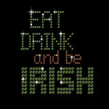 Eat Drink And Be Irish T-Shirt Broken Arrow Bling