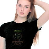 Irish Drinking Team T-Shirt Rhinestones Broken Arrow