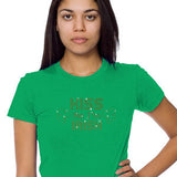 Rhinestone Kiss Me I'm Irish T-Shirt Broken Arrow Bling
