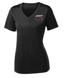 Footloose in Tellico Ladies V-Neck PosiCharge Competitor Tee