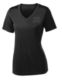 Footloose in Tellico Ladies V-Neck PosiCharge Competitor Tee